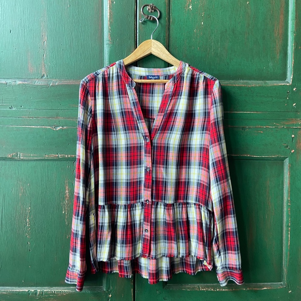 Scout and Molly peplum flannel by Splendid